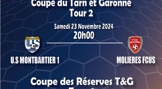 Match de coupe les 23&24 Novembre!